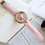 Versace Palazzo Empire Pink Dial Pink Leather Strap Watch for Women - VCO030017 Authentic Buy Shop Now