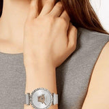 Versace Palazzo Empire Silver Dial Silver Mesh Bracelet Watch for Women - VEDV00419 Authentic Buy Shop Now