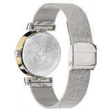 Versace Meander Blue Dial Silver Mesh Bracelet Watch for Women - VELW00520