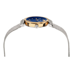 Versace Meander Blue Dial Silver Mesh Bracelet Watch for Women - VELW00520 Authentic Buy Shop Now