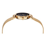 Versace Meander Black Dial Gold Mesh Bracelet Watch for Women - VELW00720 Authentic Buy Shop Now