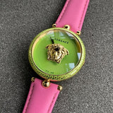 Versace Palazzo Empire Green Dial Pink Leather Strap Watch for Women - VCO150017 Authentic Buy Shop Now