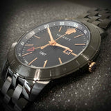 Versace Univers Quartz Black Dial Black Steel Strap Watch for Men - VEBK00618 Authentic Buy Shop Now