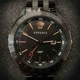 Versace Univers Quartz Black Dial Black Steel Strap Watch for Men - VEBK00618 Authentic Buy Shop Now