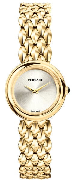 Versace V-Flare Quartz Silver Dial Gold Steel Strap Watch for Women - VEBN00718 Authentic Buy Shop Now