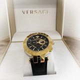 Versace V-Race Quartz Black Dial Black Leather Strap Watch For Men - VEBV00119 Authentic Buy Shop Now