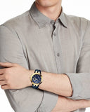 Versace V-Race Multifunction Quartz Blue Dial Blue Leather Strap Watch For Men - VEBV00219 Authentic Buy Shop Now