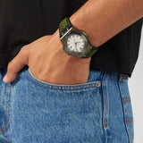 Versace Chain Reaction Quartz White Dial Green Rubber Strap Watch for Men - VEDY00419 Authentic Buy Shop Now