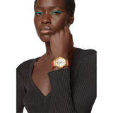 Versace Greca Silver Dial Red Leather Strap Watch for Women - VEVH00420 Authentic Buy Shop Now