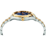 Versace Hellenyium Quartz Blue Dial Two Tone Steel Strap Watch For Men - VEVK00520 Authentic Buy Shop Now