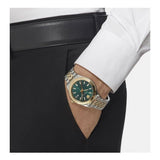 Versace Hellenyium Quartz Green Dial Two Tone Steel Strap Watch For Men - VEVI00620 Authentic Buy Shop Now