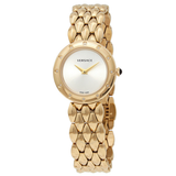 Versace V-Flare Quartz Silver Dial Gold Steel Strap Watch for Women - VEBN00818 Authentic Buy Shop Now