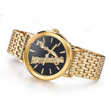 Versace Virtus Quartz Black Dial Gold Steel Strap Watch for Women - VEHC00619 Authentic Buy Shop Now