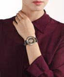 Versace V Metal Icon Gold Dial Black & Silver & Gold Strap Watch for Women - VLC020014 Authentic Buy Shop Now