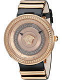 Versace V Metal Icon Gold Dial Black & Gold Strap Watch for Women - VLC030014 Authentic Buy Shop Now