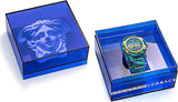 Versace Icon Active Chronograph Blue Dial Green Rubber Strap Watch For Men - VEZ701322 Authentic Buy Shop Now