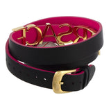 Versace V-Flare Quartz Black Dial Black Leather Strap Watch for Women - VEBN00218 Authentic Buy Shop Now