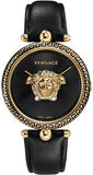 Versace Palazzo Empire Black Dial Black Leather Strap Watch for Women - VCO020017 Authentic Buy Shop Now