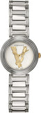 Versace Virtus Quartz White Dial Silver Steel Strap Watch For Women - VET300621 Authentic Buy Shop Now