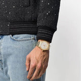 Versace Hellenyium Analog White Dial Gold Steel Strap Watch for Men - VEVK00720 Authentic Buy Shop Now