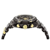 Versace Icon Active Chronograph Black Dial Black Steel Strap Watch for Men - VEZ700421 Authentic Buy Shop Now