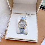 Versace V-Twist Blue Dial Blue Leather Strap Watch for Women - VELS00319 Authentic Buy Shop Now