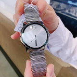 Movado Bold Silver Dial Silver Mesh Bracelet Watch For Women - 3600241 Authentic Buy Shop Now