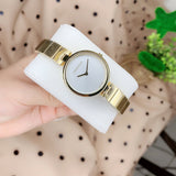 Calvin Klein Authentic Silver Dial Gold Steel Strap Watch for Women - K8G23546 Authentic Buy Shop Now