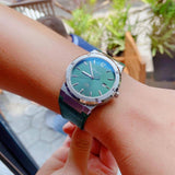 Salvatore Ferragamo F-80 Classic Green Dial Green Leather Strap Watch for Men - SFDT00519 Authentic Buy Shop Now