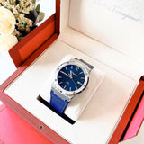 Salvatore Ferragamo F-80 Classic Blue Dial Blue Leather Strap Watch for Men - SFDT00719 Authentic Buy Shop Now