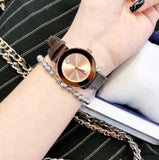 Movado Bold Rose Gold Dial Brown Leather Strap Watch for Men - 3600395 Authentic Buy Shop Now