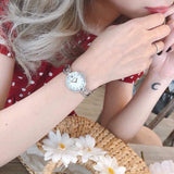 Bulova Crystal Collection Mother of Pearl Dial Silver Steel Strap Watch for Women - 96L223 Authentic Buy Shop Now