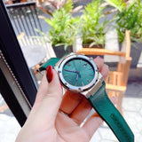 Salvatore Ferragamo F-80 Classic Green Dial Green Leather Strap Watch for Men - SFDT00519 Authentic Buy Shop Now