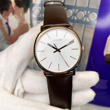 Calvin Klein Posh Silver Dial Brown Leather Strap Watch for Men - K8Q316G6 Authentic Buy Shop Now