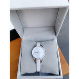 Calvin Klein Rebel White Dial White Leather Strap Watch for Women - K8P231L6 Authentic Buy Shop Now