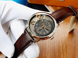 Fossil Townsman Automatic Black Dial Brown Leather Strap Watch for Men - ME1163 Authentic Buy Shop Now