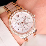 Michael Kors Tibby Multifunction Rose Gold Dial Rose Gold Steel Strap Watch For Women - MK6928 Authentic Buy Shop Now