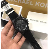 Michael Kors Dylan Black Dial Black Rubber Strap Watch for Men - MK8152 Authentic Buy Shop Now
