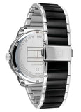 Tommy Hilfiger Sneaker Quartz Black Dial Two Tone Steel Strap Watch for Men - 1791619 Authentic Buy Shop Now