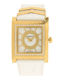 Versace DV25 Diamonds White Dial White Leather Strap Watch For Women - VQF060015 Authentic Buy Shop Now