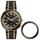 Versace V Extreme Pro Two Tone Dial Stainless Steel Strap Watch for Men - VCN040017 Authentic Buy Shop Now