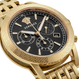Versace Sport Tech Chronograph Black Dial Gold Steel Strap Watch for Men - VELT00419 Authentic Buy Shop Now