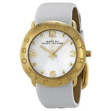Marc Jacobs Amy White Dial White Leather Strap Watch for Women - MBM1150 Authentic Buy Shop Now