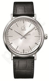 Calvin Klein Surround Silver Dial Black Leather Strap Watch for Men - K3W211C6 Authentic Buy Shop Now