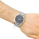 Calvin Klein City Chronograph Black Dial Silver Mesh Bracelet Watch for Men - K2G2G121 Authentic Buy Shop Now