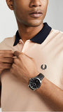 Emporio Armani Giovanni Analog Black Dial Black Leather Strap Watch For Men - AR11210 Authentic Buy Shop Now