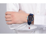 Guess Maverick Blue Dial Blue Rubber Strap Watch for Men - W0485G1 Authentic Buy Shop Now