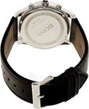 Hugo Boss Time One Chronograph Black Dial Black Leather Strap Watch for Men - 1513430 Authentic Buy Shop Now
