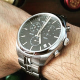Tissot T Classic PR 100 Chronograph Black Dial Silver Steel Strap Watch for Men - T101.417.11.051.00 Authentic Buy Shop Now