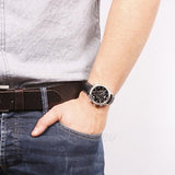 Tissot PR 100 Chronograph Black Dial Black Leather Strap Watch For Men - T101.417.16.051.00 Authentic Buy Shop Now